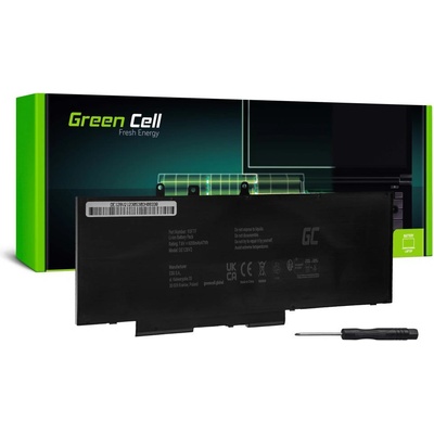 Green Cell Батерия за лаптоп DELL Latitude 5280 5290 5480 5490 5491 5495 5580 5590 5591 Precision 3520 3530 93FTF GJKNX 7, 6V 6200mAh GREEN CELL (GC-DELL-5280-DE128V2)