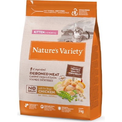 Natures Variety No Grain Kitten kuracie z voľného chovu 3 kg