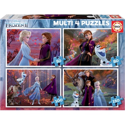 Educa Multi 4 Frozen 2 Disney 50-80-100-150 dielov