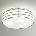 SIRU - Плафон TAMIS 3xE14/40W/230V черен/бял Венецианско стъкло (SU0029)