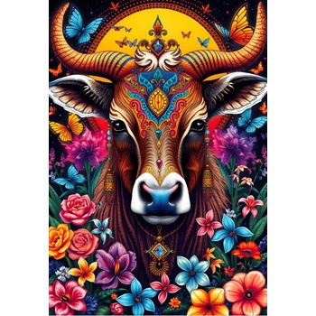 Alipson Puzzle - Puzzle The Cow and the Flower Secret - 1 000 piese