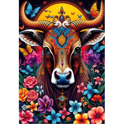 Alipson Puzzle - Puzzle The Cow and the Flower Secret - 1 000 piese