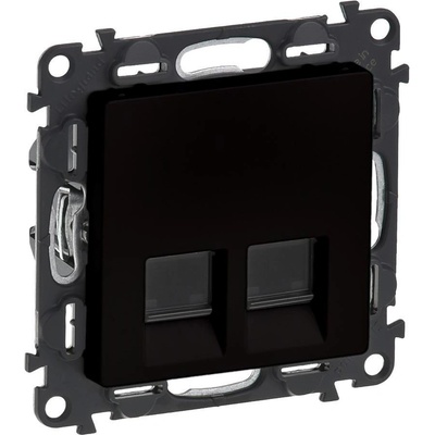 Legrand Розетка 2xRJ45 cat. 5е FTP цвят черен Valena Life - 756354 (756354)