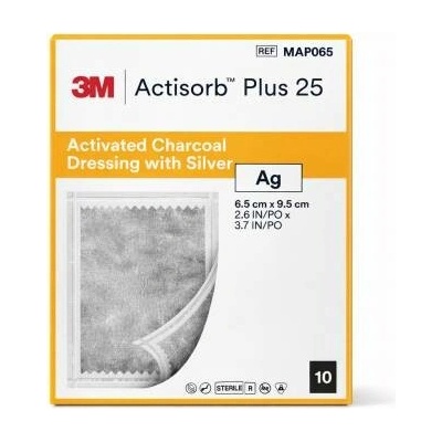 ACTISORB PLUS 25 10 ks - (6,5 x 9,5 cm)