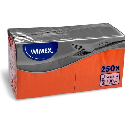 Wimex papírové ubrousky koktejlové oranžové V 250ks 24x24cm