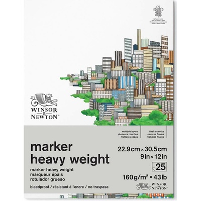 Blok Winsor & Newton Marker, 160 g/m2 - 23 x 31 cm