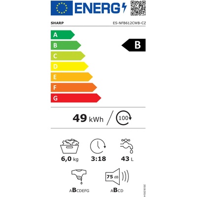 SHARP ES NFB612CWB