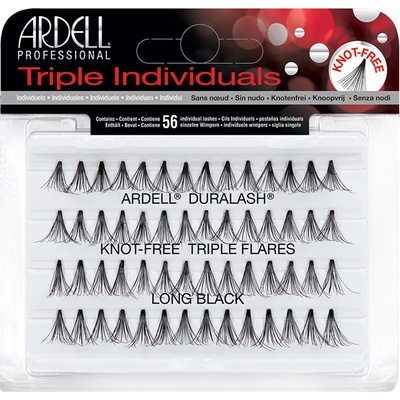 Ardell Triple INDIVIDUALS LONG Umělé řasy v trsech bez uzlíků dlouhé černé