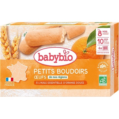 Babybio Бисквити за бебета с портокал 8м+ 120г