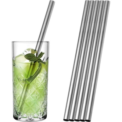 G.Gastro Nerezová brčka rovná 10 x 200 mm rovná D9780698 50 ks