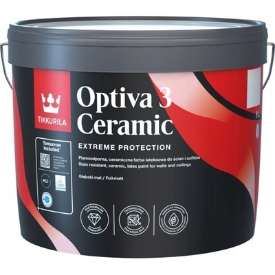 Tikkurila Optiva 3 Ceramic Super Matt 9 l Baza A