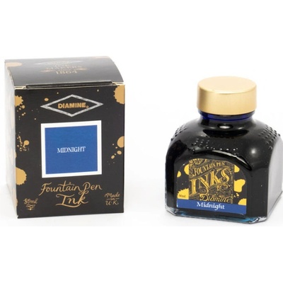 Diamine Midnight Blue 80 ml lahvičkový inkoust