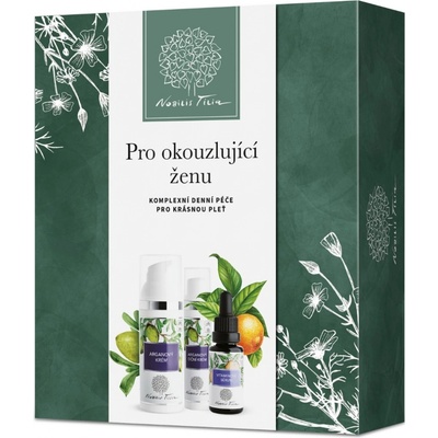 Nobilis tilia Pro okouzlující ženu hyaluronové sérum 20 ml + arganový krém 50 ml + oční krém 15 ml dárková sada