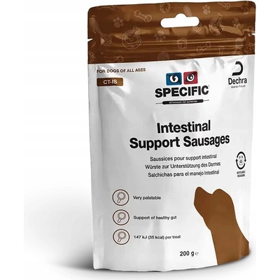 Klobásky maškrta pre psov na podporu trávenia Intestinal Support Sausages SPECIFIC CT-IS 200 g