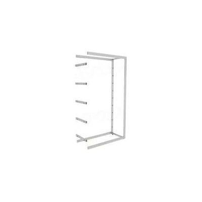 BIGSHOP Predajný, policový systém KIT 08E, 1022 x 442 x 1850 x 182,5 mm, matná biela