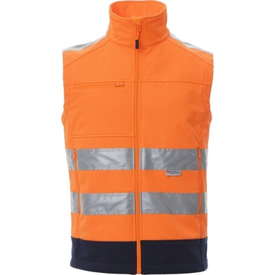 Payper pánská reflexní vesta TRAFFIC oranžová Fluo/námořní modrá