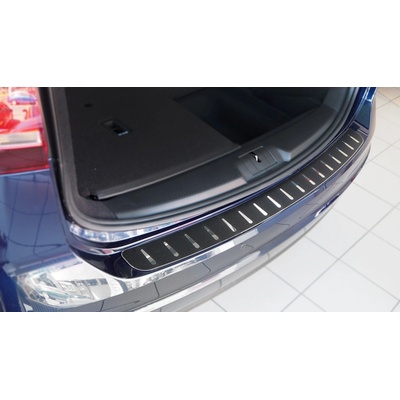 Lišta nárazníka - nerezová rovná s karbónovou fóliou VW Sharan, 2010-2022