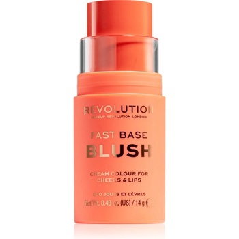 Revolution Beauty Fast Base тониращ балсам за устни и скули цвят Peach 14 гр