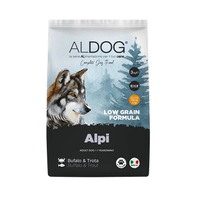 Aldog Adult Low Grain Medium AlpiI Buffalo & Trota 3 kg