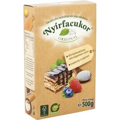 Nyírfacukor Originál Xylitol Brezový cukor prírodné sladidlo 500 g