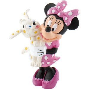 BULLYLAND Фигура Walt Disney Мини Маус с кученце - 7 см (15329) - ozone