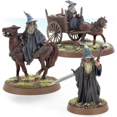 Games Workshop Gandalf the Grey Foot, Mounted and on Cart (99111464191)