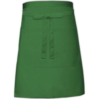 Link Kitchen Wear Pekařská zástěra s kapsou X964T Bottle Green 90x50cm