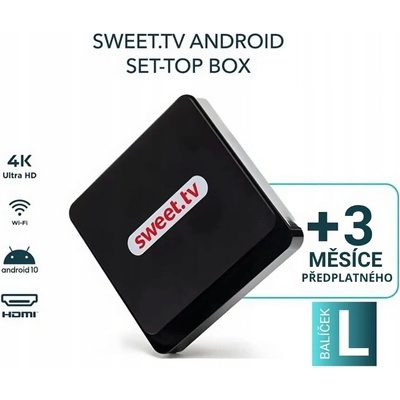 Sweet.TV CZ Android TV BOX + 3M balíček L