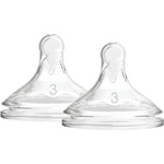Dr. Brown's Биберони за шишета Dr. Brown's Wide-Neck Options - 2 броя, 6м. + (72239317495) - ozone