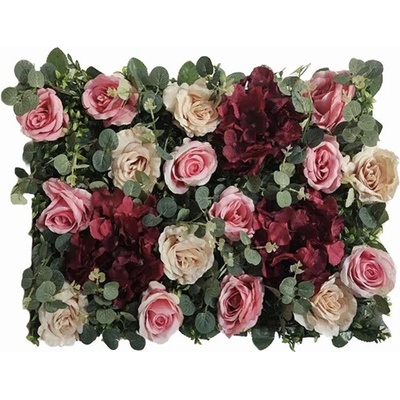 Umělý květinový panel Rose 5 40x60cm
