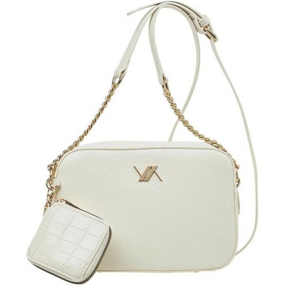 Verde dámska crossbody kabelka 16-7924 white