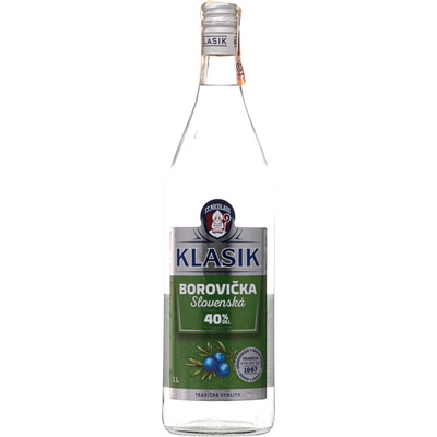 St.Nicolaus Borovička Slovenská 40% 1 l (čistá fľaša)