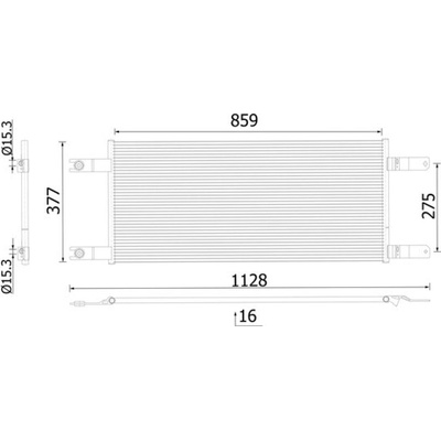 Kondenzátor klimatizace MAHLE ORIGINAL AC 1034 000S (AC1034000S)
