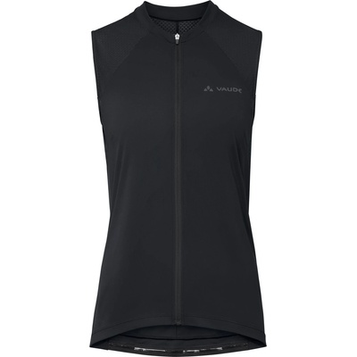 Vaude Дамска фланелка с къс ръкав за колоездене Vaude Women's Matera Full Zip Tricot Slim Cycling jersey - Black - размер 40 (EU) (156-2798-0113)