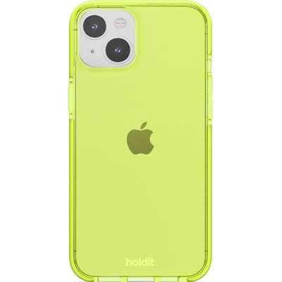 Holdit Калъф Holdit - Seethru, iPhone 14 Plus, Acid Green/прозрачен (7330985157851)