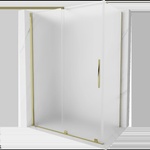 Mexen Velar плъзгаща се душ кабина 160 x 70 cm, матирана, златна - 871-160-070-31-50 (871-160-070-31-50)