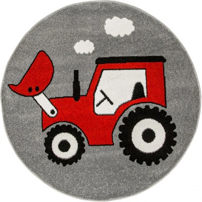 Najkoberce Lima G753A traktor červený / sivý