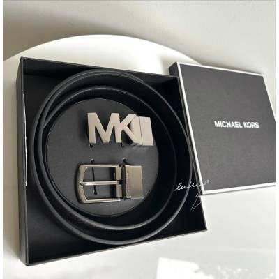 Michael Kors 4 v 1 belt set luxusní sada oboustranný pánský pásek black & brown černý & hnědý