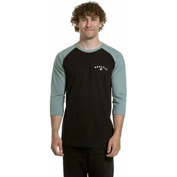 Meatfly мъжка тениска с дълъг ръкав Kennedy Raglan Dusty Mint / Black Meatfly | Cheren | МЪЖЕ | M