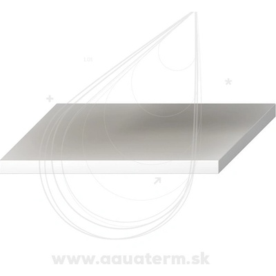 JIKA CUBITO 128x47x3,6 cm biela H46J4200105001