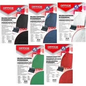 Office Products BINDING COVERS, CARTON, A4, 250GSM, LEATHER-LIKE, 100PCS, DARK BLUE (20232525-11)