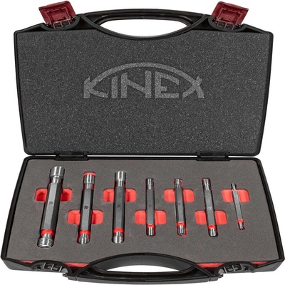 KINEX Комплект резбови калибър пробка kinex - m3, m4, m5, m6, m8, m10, m12 (kin93000-6h-012)