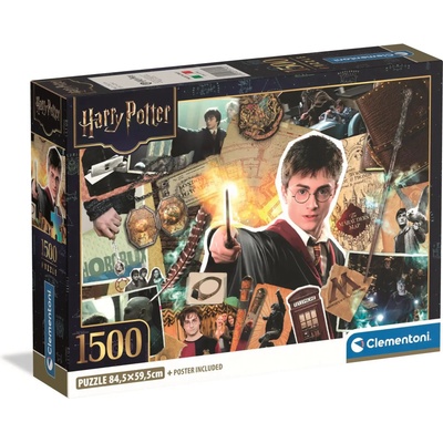 Clementoni - Puzzle Harry Potter: The Young Wizard - 1 500 piese