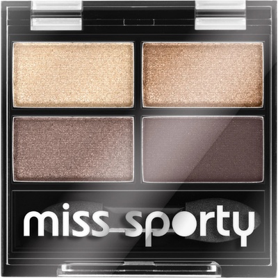 Miss Sporty Quattro Studio Quadruple oční stíny 403 Smoky Brown Eyes 5 g – Zboží Dáma