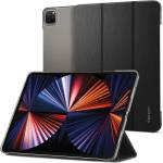 Spigen Liquid Air Folio Case - полиуретанов кейс с поставка за iPad Pro 12.9 M1 (2021) (черен)