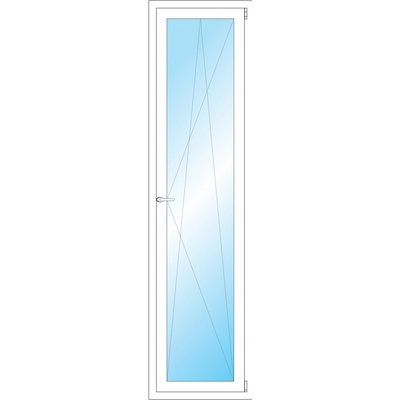 OKNA HNED Plastové okno 55x212 cm bílé otevíravé a sklopné pravé
