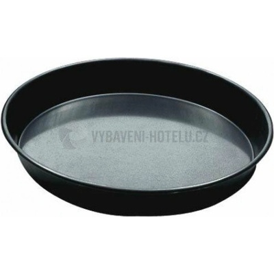 Plech na pizzu kulatý modrá ocel 28 cm, výška 2,5 cm 801480800344