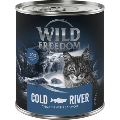 Wild Freedom Adult 6 x –bez obilnín Cold River treska a kuracie 800 g