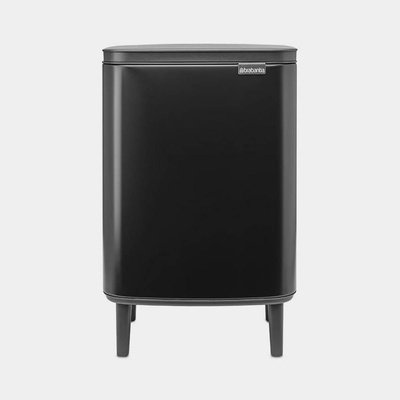 Brabantia 12 л матирано черен кош за смет Brabantia от серия Bo Hi (1006649)