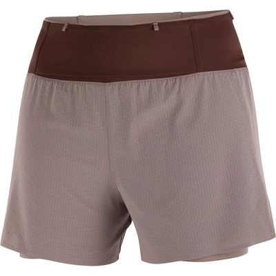 Salomon Дамски шорти за бягане Salomon Women's Sense Aero 2In1 Trail 4 Running shorts - Iron - размер XS (112-4115-0211)